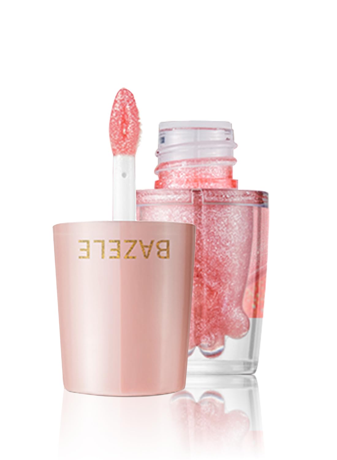 NOVO Jelly Lipstick Liquid - Waterproof High Pigment Lip Gloss, Lightweight and Long-Lasting Lips Stain (Stardust Pink B11)