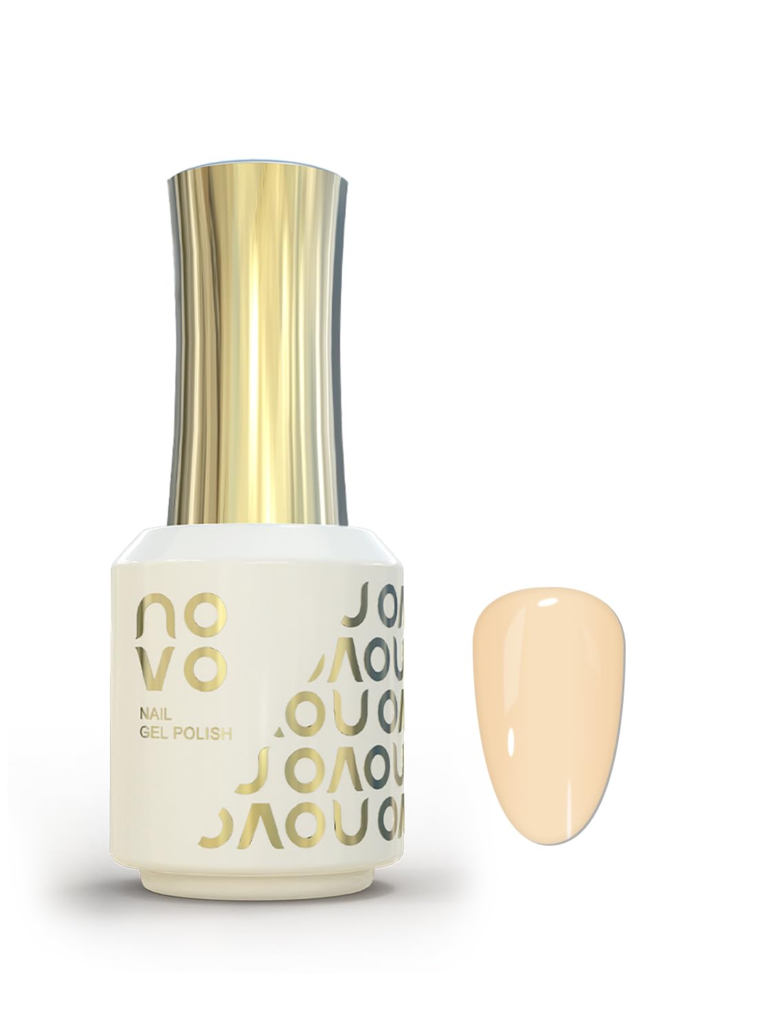 novo Rubber Base Gel, Shiny UV LED Gel Nail Polish for Women 12ml-NB36# Light Yellow