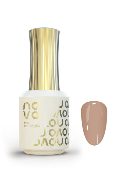 novo Rubber Base Gel, Shiny UV LED Gel Nail Polish for Women 12ml-NB1# Nude Beige