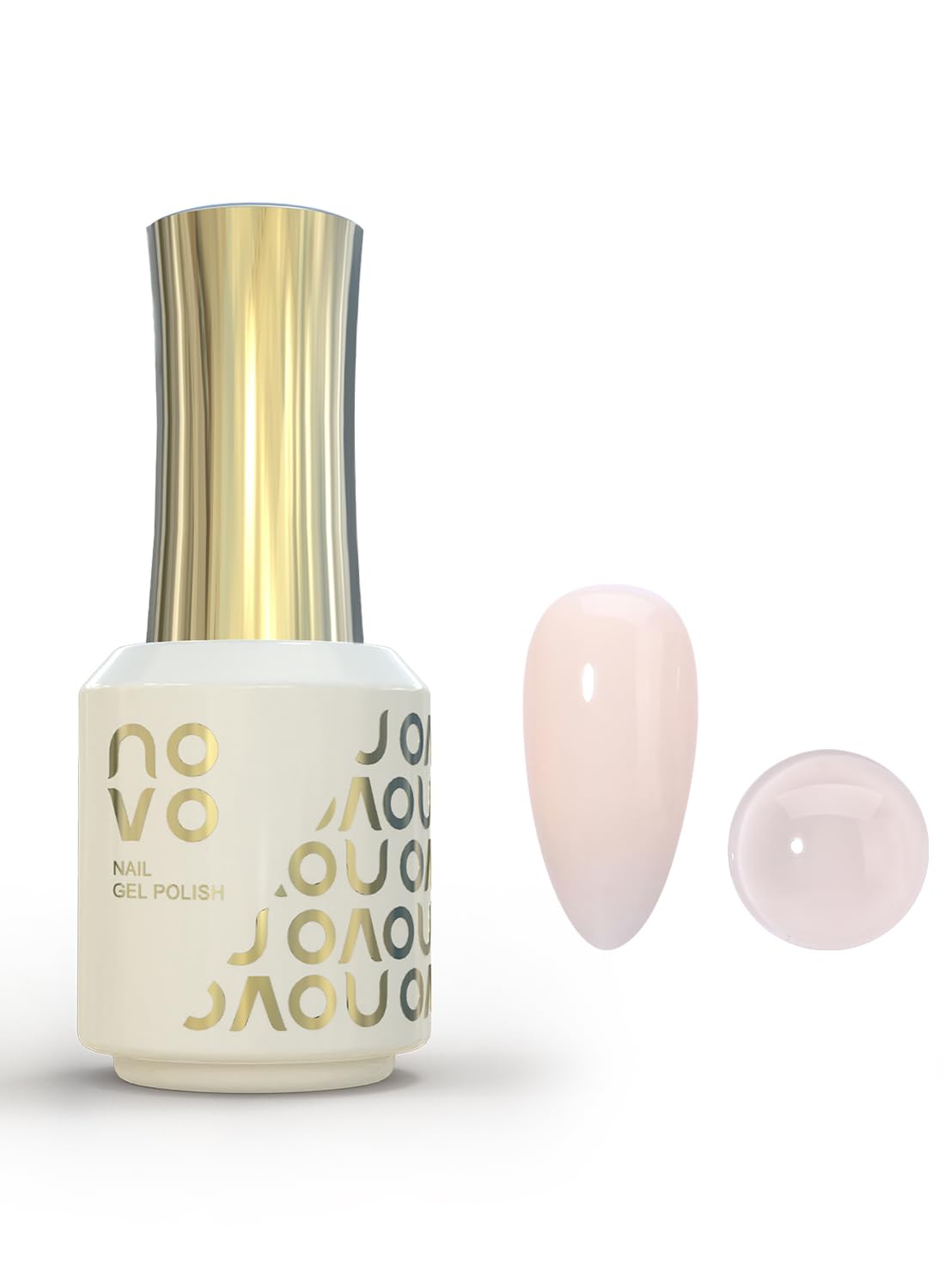 novo 5-in-1 Gel Polish, UV LED Multifunctional Builder Nail Gel 15ml-ND1# White