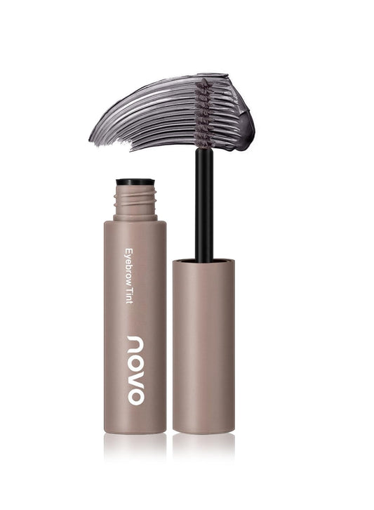 NOVO Eyebrow Tint, Semi Permanent Brow Tint, Waterproof Smudge Proof Long Lasting Eyebrow Tattoos, Instant Brow Dye, Hair Dying for Salon Home Use 4.8g Coffee Grey 02#