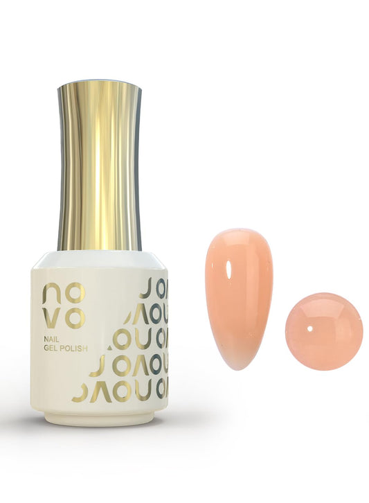 novo 5-in-1 Gel Polish, UV LED Multifunctional Builder Nail Gel 15ml-ND27# Orange