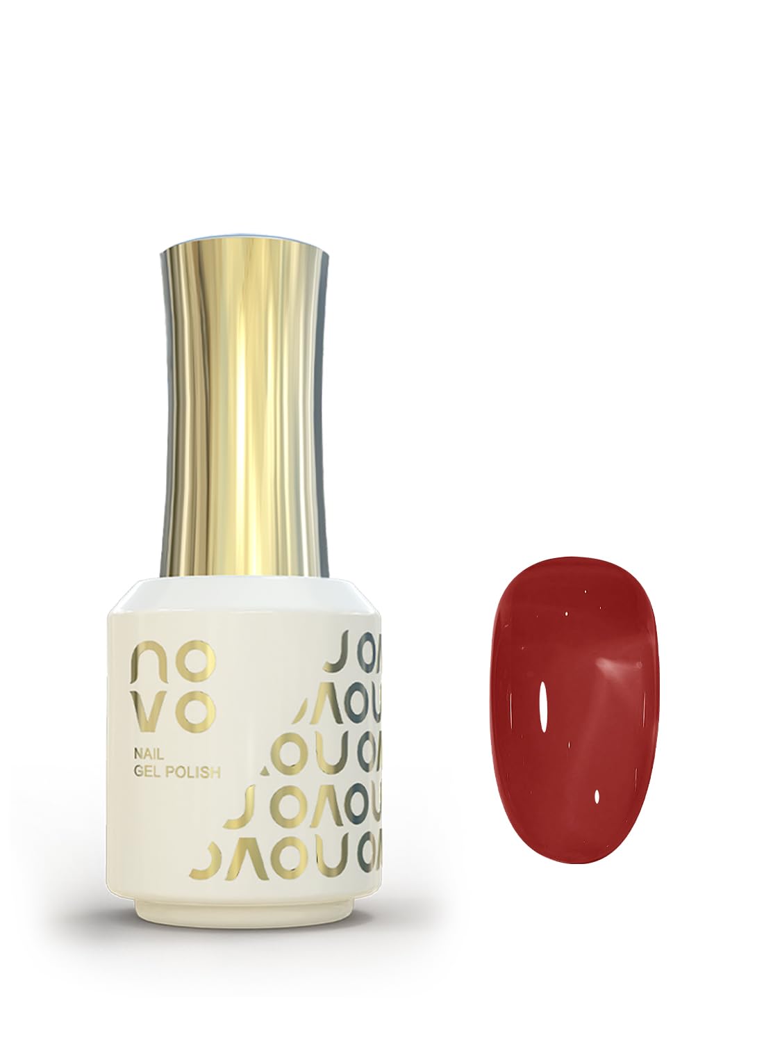 novo Jelly Gel Nail Polish, Sheer Nail Polish, UV LED Gel for DIY 12ml-NC146# Red