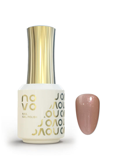 novo Rubber Base Gel, Shiny UV LED Gel Nail Polish for Women 12ml-NB66# Frosted Beige