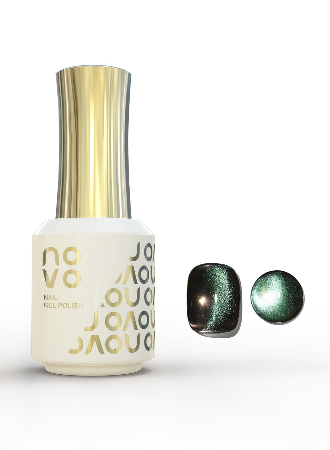novo Cat Eye Gel Nail Polish, Nail Art Soak Off for Women 12ml-NA1# Light Purple
