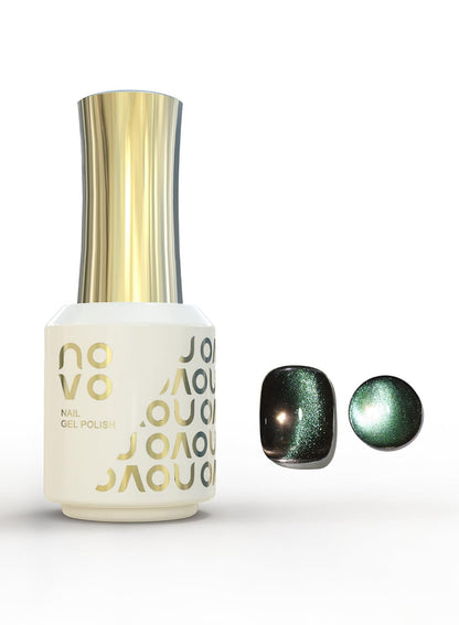 novo Cat Eye Gel Nail Polish, Nail Art Soak Off for Women 12ml-NA1# Light Purple