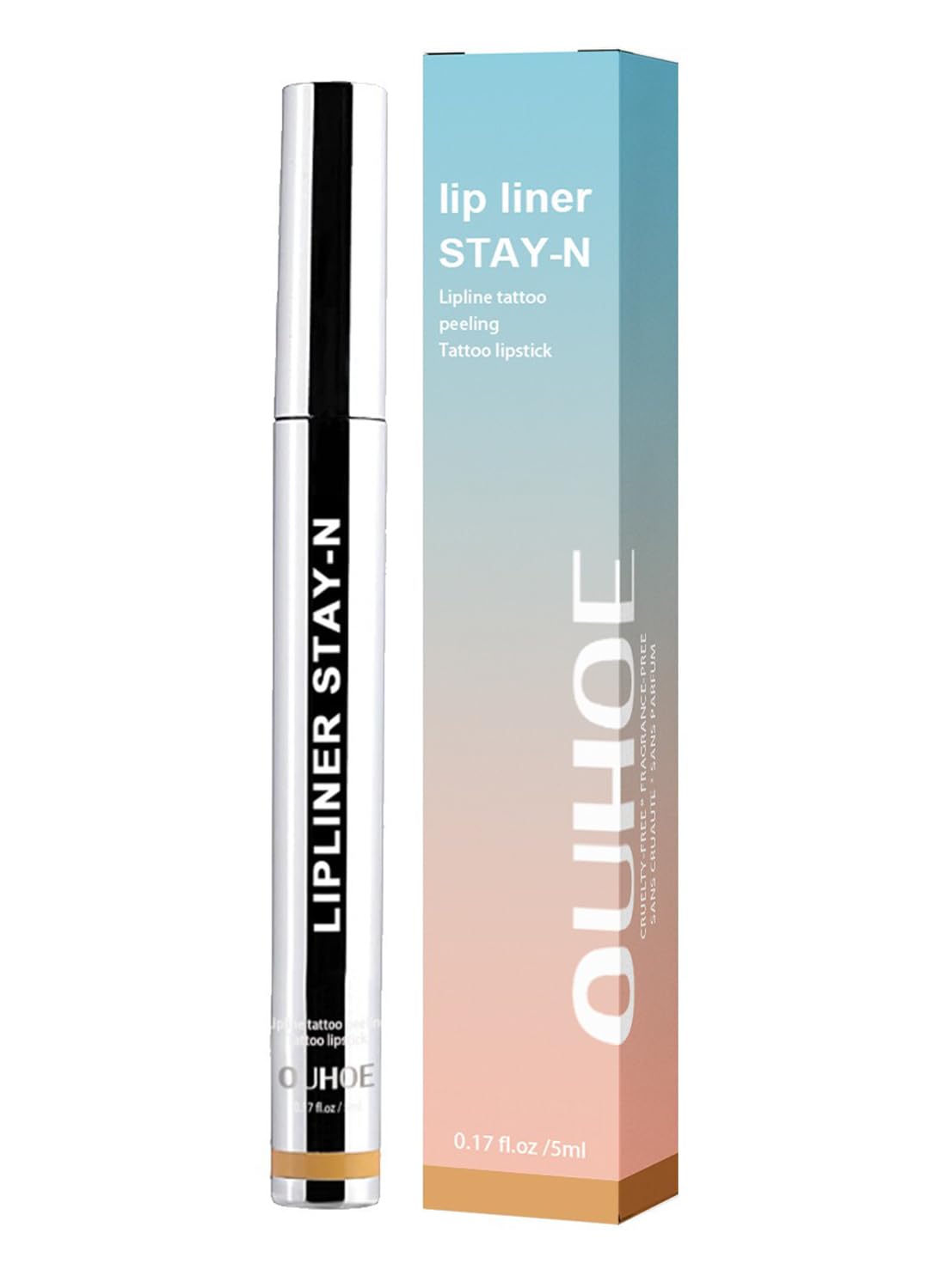 NOVO Lip Liner Stain, Long Lasting Removable Peel Off Lipline Tattoo for Women