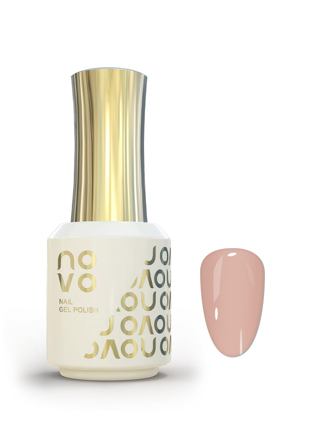 novo Rubber Base Gel, Shiny UV LED Gel Nail Polish for Women 12ml-NB2# Soft Beige