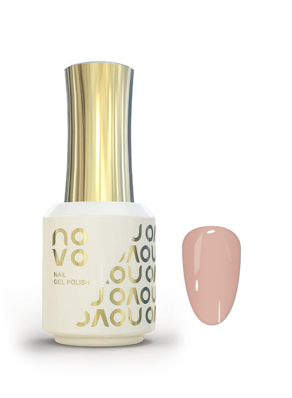novo Rubber Base Gel, Shiny UV LED Gel Nail Polish for Women 12ml-NB2# Soft Beige