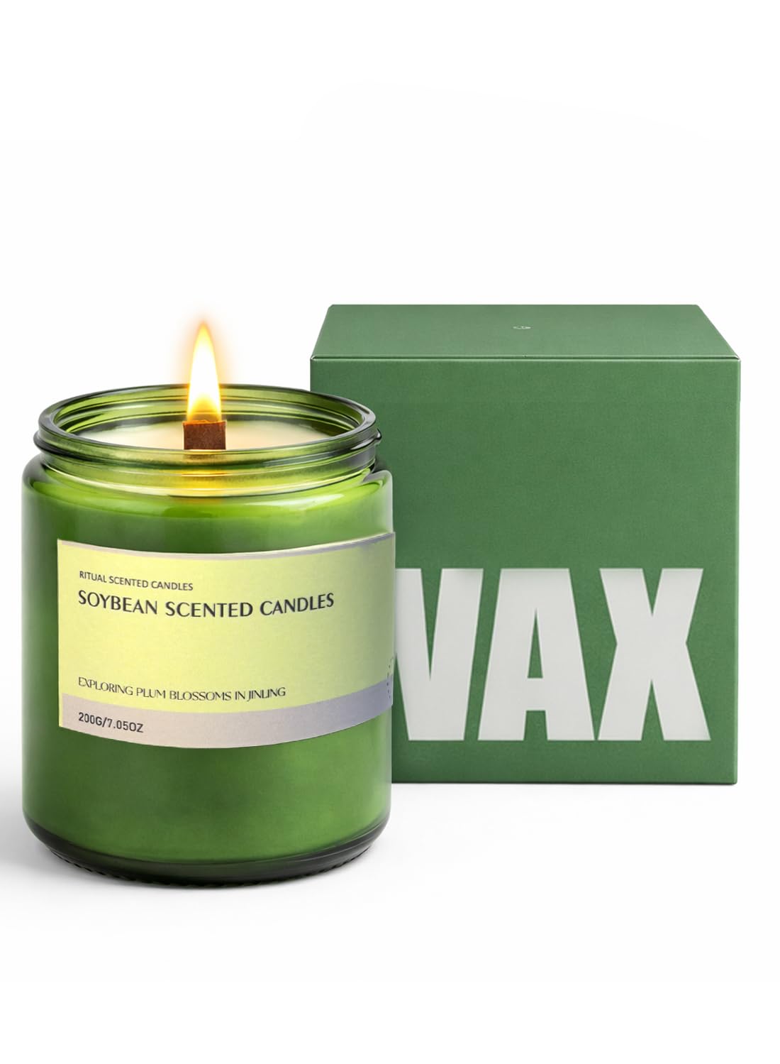 Scented Candle, Aromatherapy Soy Candles, 50 Hours Burn Time, Ideal for Home, Office D¨¦cor, 200g-Bergamot