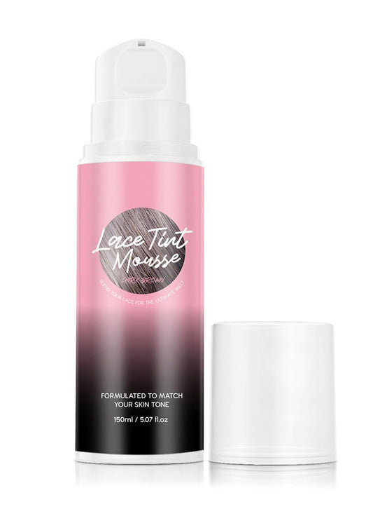 NOVO Lace Tint Melting Hair Mousse, Lace Tint Mousse for Hair Wig Lace Wigs Toupees and Hairpieces, Natural Finishing Lace Color 150ml, Dark Brown