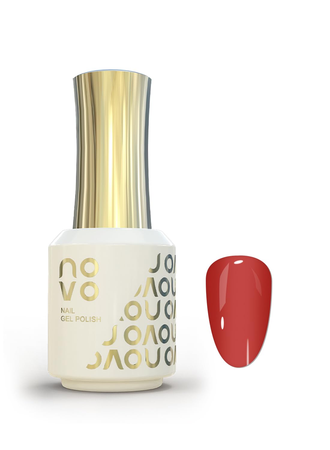 novo Rubber Base Gel, Shiny UV LED Gel Nail Polish for Women 12ml-NB1# Nude Beige