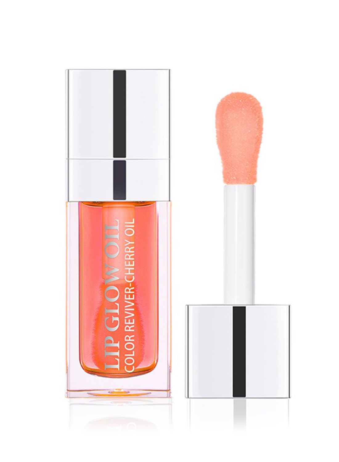 NOVO Glossy Lip Oil, Lasting Moisturizing Glimmer Glow to Fade Lines 7ml-001# Pink