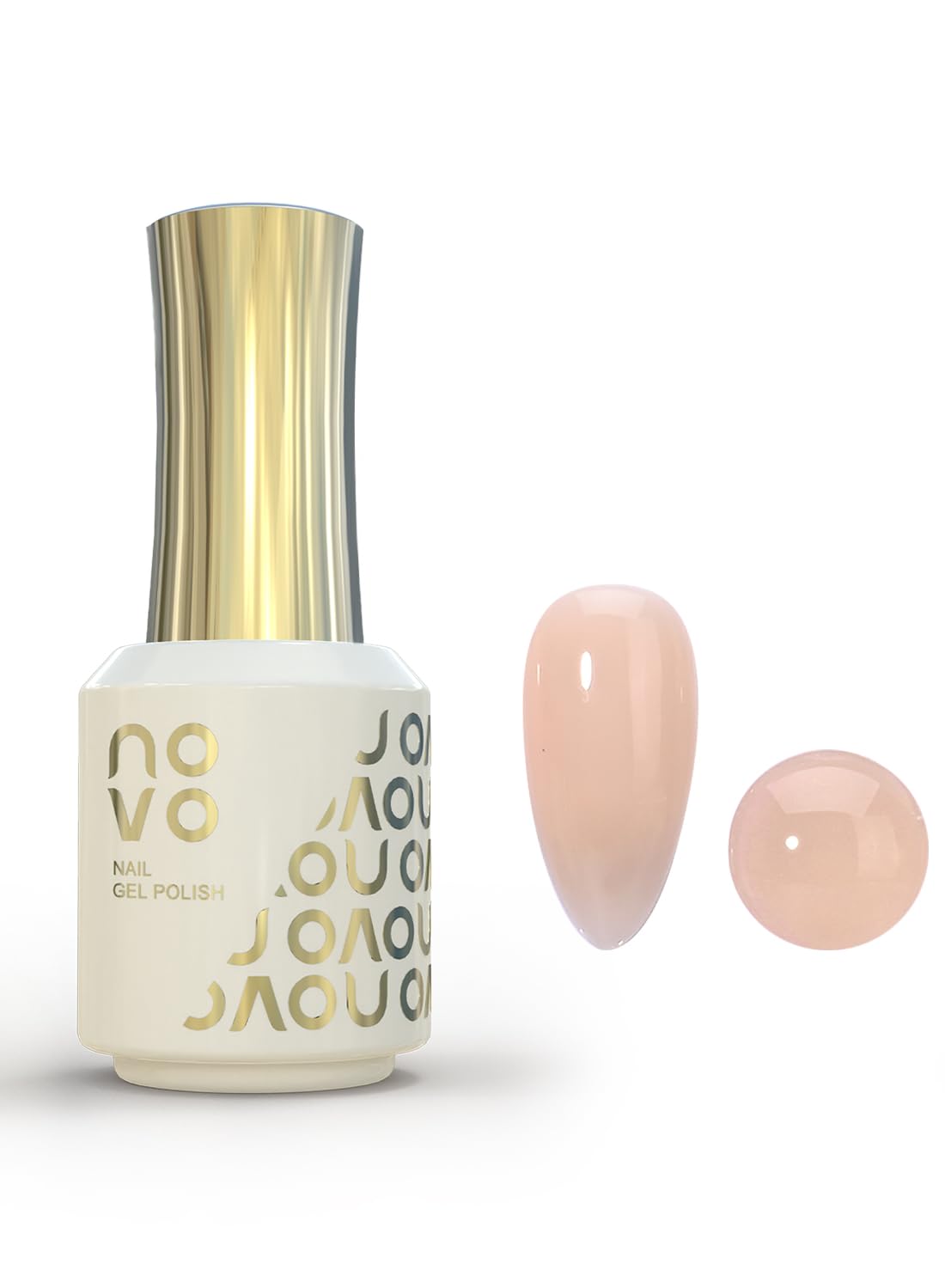 novo 5-in-1 Gel Polish, UV LED Multifunctional Builder Nail Gel 15ml-ND8# Beige
