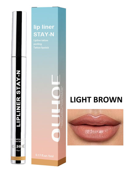 NOVO Lip Liner Stain, Long Lasting Removable Peel Off Lipline Tattoo for Women