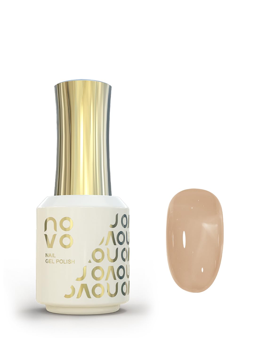 novo Jelly Gel Nail Polish, Sheer Nail Polish, UV LED Gel for DIY 12ml-NC64# Beige