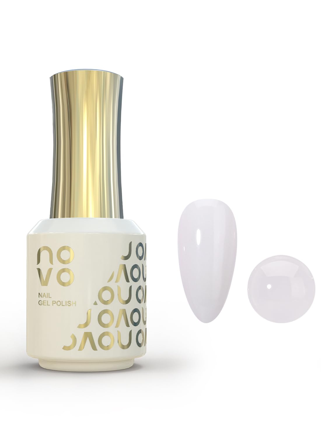 novo 5-in-1 Gel Polish, UV LED Multifunctional Builder Nail Gel 15ml-ND1# White