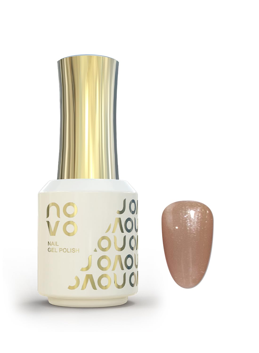novo Rubber Base Gel, Shiny UV LED Gel Nail Polish for Women 12ml-NB65# Sandy Beige