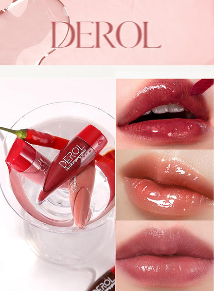 NOVO Mirror Lip Gloss, Moisturizing Long Lasting Liquid Lipstick with Essential Oil and Peppermint, Full Coverage Lightweight & High Shine Tint for Women-Red 02