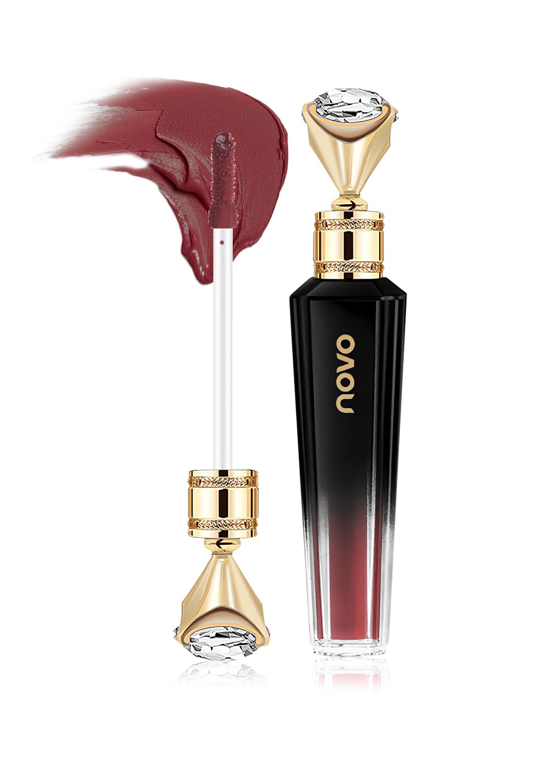 Matte Lip Gloss, Lightweight Waterproof Lipstick, Long-lasting Matte Velvet Lip Stain, Moisturizing No-Sticky Lip Tint for Women 3g - Color 206#