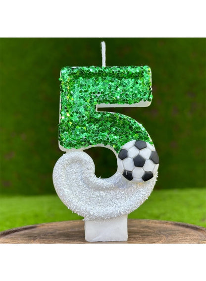 7cm Birthday Number Candles for Cake Decoration, Glittery Cake Toppers with Cute Designs, Perfect for Kids' Parties, Anniversaries, and Celebrations-Green Turtle(No.0)