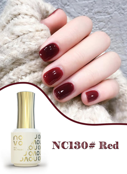 novo Jelly Gel Nail Polish, Sheer Nail Polish, UV LED Gel for DIY 12ml-NC1# White