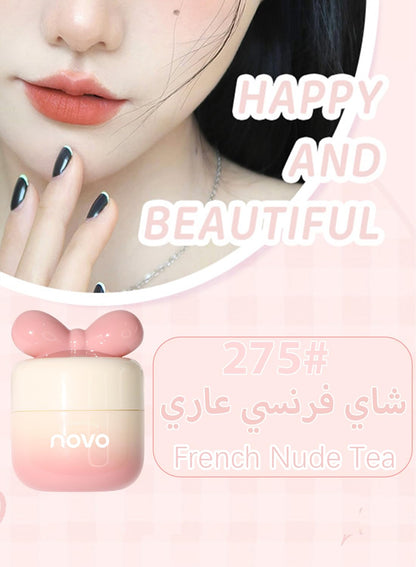 Matte Velvet Lipstick, Long Lasting Waterproof Non Stick Cup Mist Face Lip Gloss, Lightweight Moisturizing Cute Lip Stains Lip Tint Lip Mud for Women, Mud Texture - Color 275#