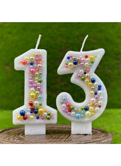 7cm Birthday Number Candles for Cake Decoration, Glittery Cake Toppers with Cute Designs, Perfect for Kids' Parties, Anniversaries, and Celebrations-Green Turtle(No.0)