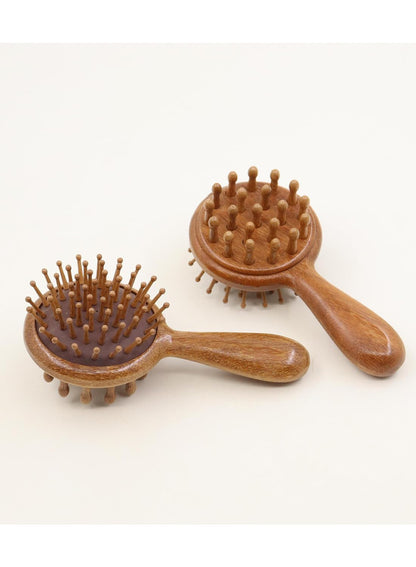Hair Comb-Handmade 100% Natural Sandalwood &Anti-Static, Scalp Massage (Air Bag Comb-S2)