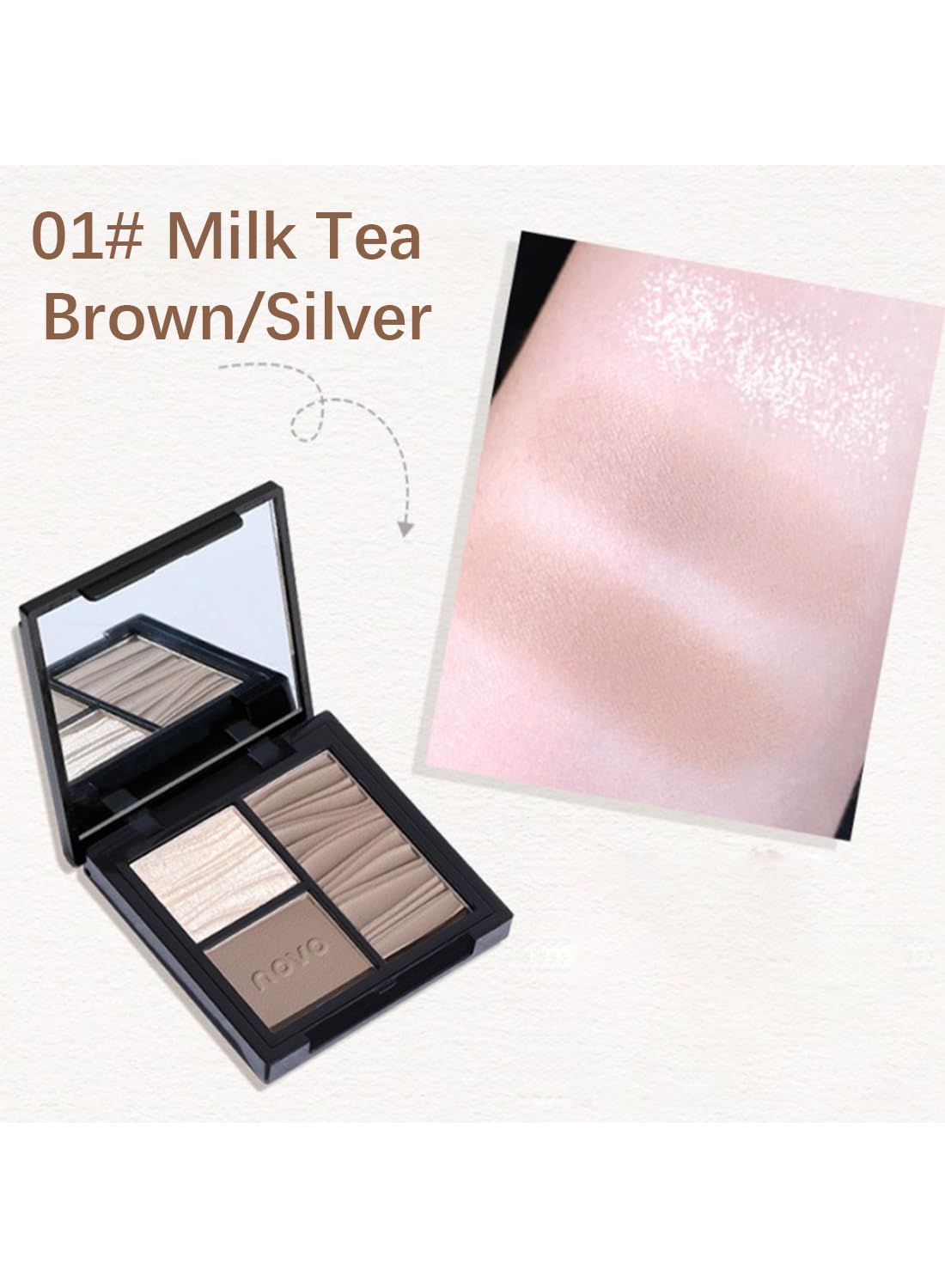NOVO Three Colors Contour Palette, Makeup Palette Contain Contour and Highlighter