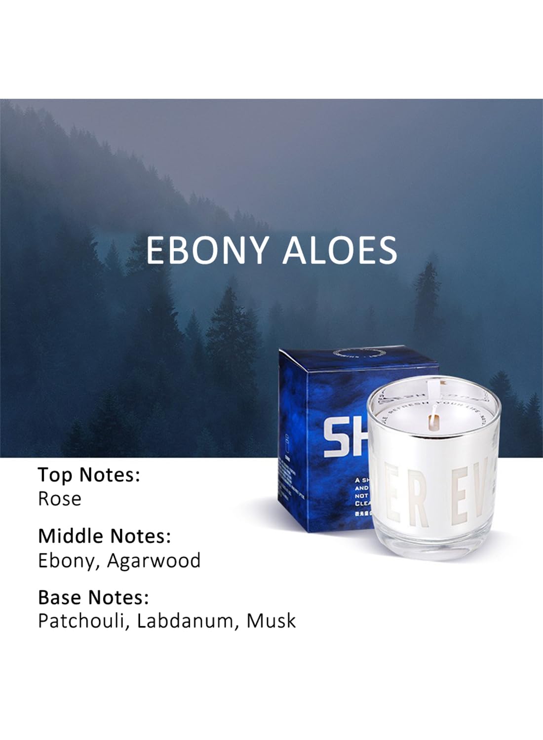 NOVO Scented Candle, 150g Natural Soy Wax Blend with Pure Essential Oils, Translucent Cup Creates Ambient Vibe for Home-Thorned Rose