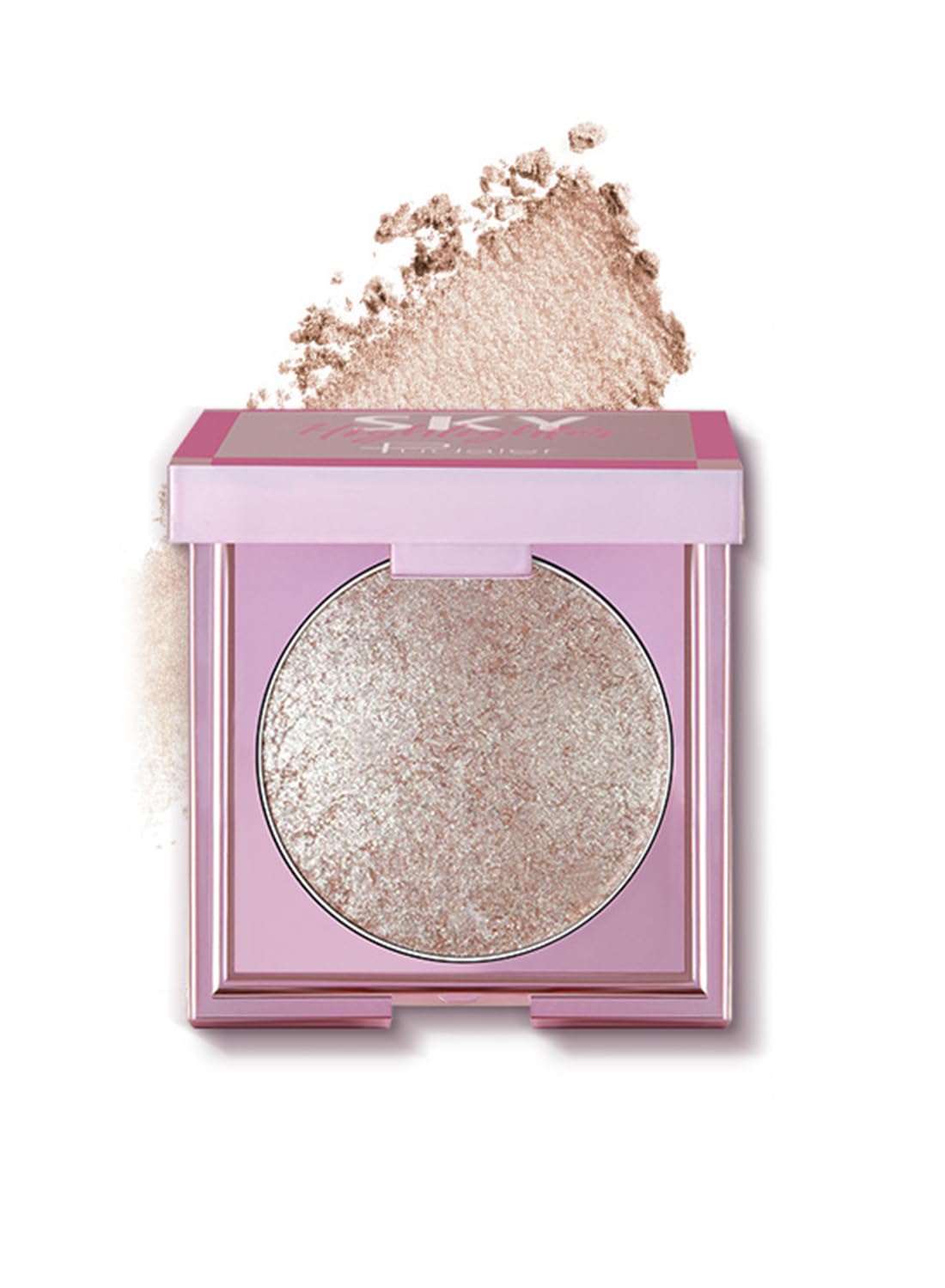 NOVO Highlighter Powder, Shimmering Glitter Long Lasting Waterproof Contour, Smooth Silk Fine Natural Illuminator for Nose Eye Face Body, Creates 3D Look 8G NO.01