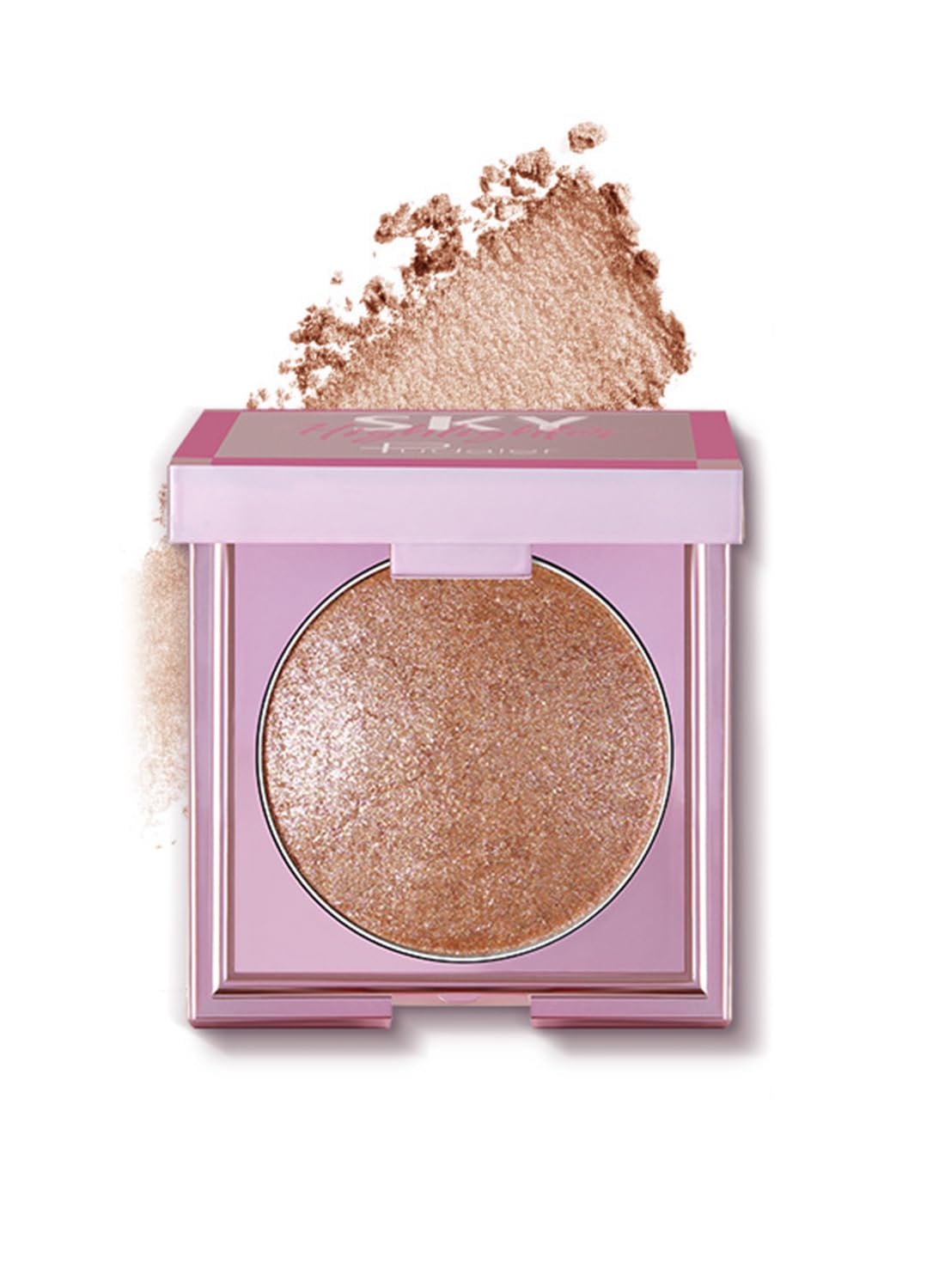 NOVO Highlighter Powder, Shimmering Glitter Long Lasting Waterproof Contour, Smooth Silk Fine Natural Illuminator for Nose Eye Face Body, Creates 3D Look 8G NO.01