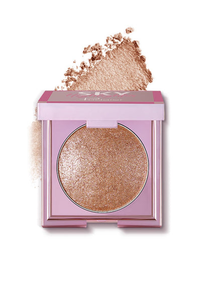 NOVO Highlighter Powder, Shimmering Glitter Long Lasting Waterproof Contour, Smooth Silk Fine Natural Illuminator for Nose Eye Face Body, Creates 3D Look 8G NO.01