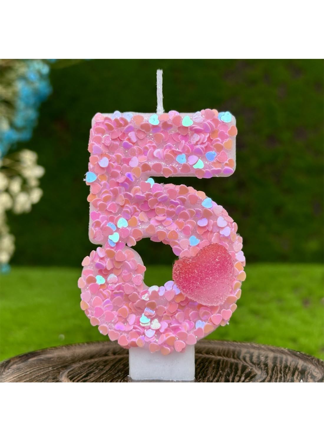7cm Birthday Number Candles for Cake Decoration, Glittery Cake Toppers with Cute Designs, Perfect for Kids' Parties, Anniversaries, and Celebrations-Green Turtle(No.0)
