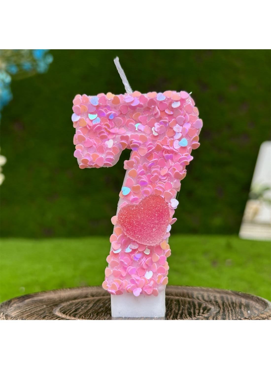 7cm Birthday Number Candles for Cake Decoration, Glittery Cake Toppers with Cute Designs, Perfect for Kids' Parties, Anniversaries, and Celebrations-Green Turtle(No.0)