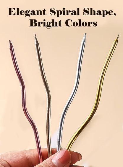 Colorful Long Thin Metallic Birthday Candles Kit£¬Glittery Cake Toppers with Cute Designs, Perfect for Kids' Parties, Anniversaries, and Celebrations-6Pcs Set Colorful