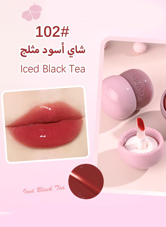 Lipstick, Mirror Finish Moisturizing Long Lasting Waterproof Non Stick Cup High Pigment Jelly Lip Gloss, Hydrating Lip Oil, Glossy Longwear Lip Stain Lip Glaze 6g -Red 102