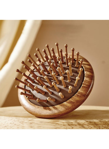 Hair Comb-Handmade 100% Natural Sandalwood &Anti-Static, Scalp Massage  (Air Bag Comb-S)