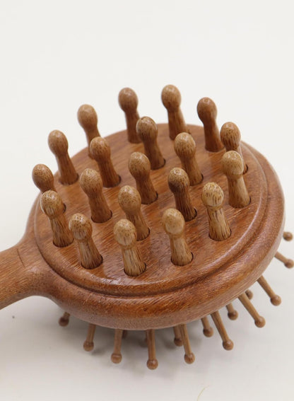 Hair Comb-Handmade 100% Natural Sandalwood &Anti-Static, Scalp Massage (Air Bag Comb-S2)