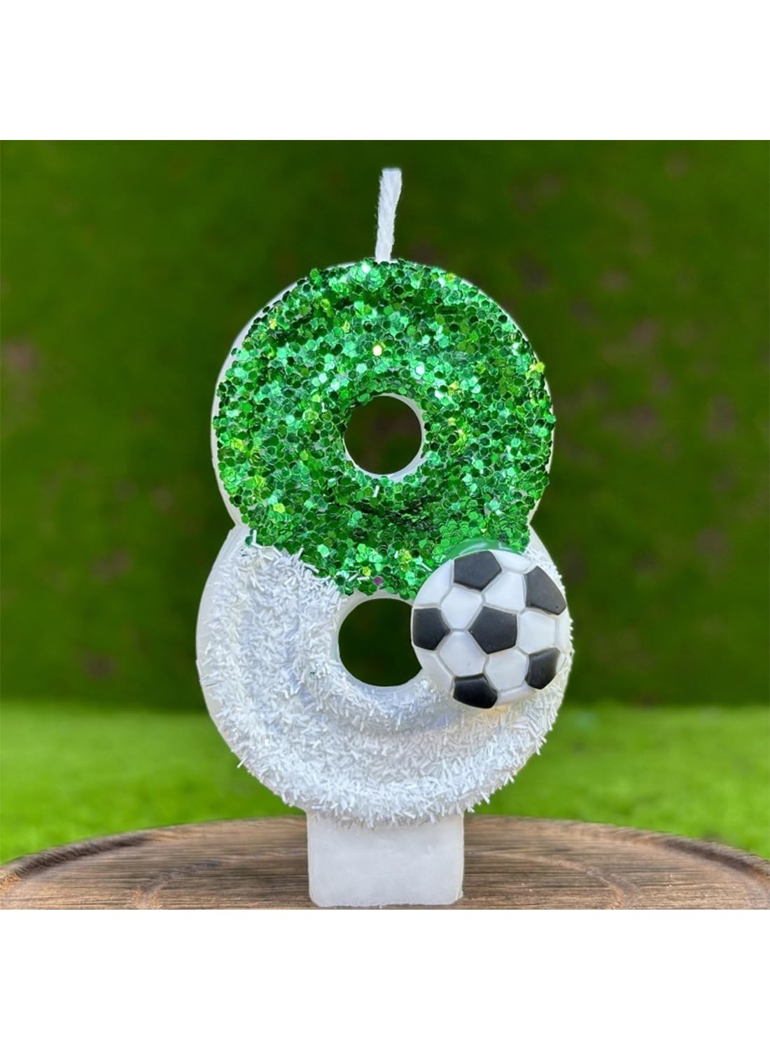 7cm Birthday Number Candles for Cake Decoration, Glittery Cake Toppers with Cute Designs, Perfect for Kids' Parties, Anniversaries, and Celebrations-Green Turtle(No.0)