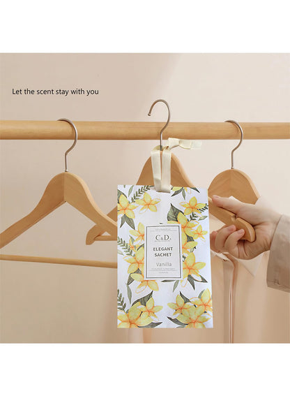 NOVO Aromatherapy Scented Sachets, Hanging Long Lasting Air Freshener for Wardrobes & Cars, 20g -Freesia