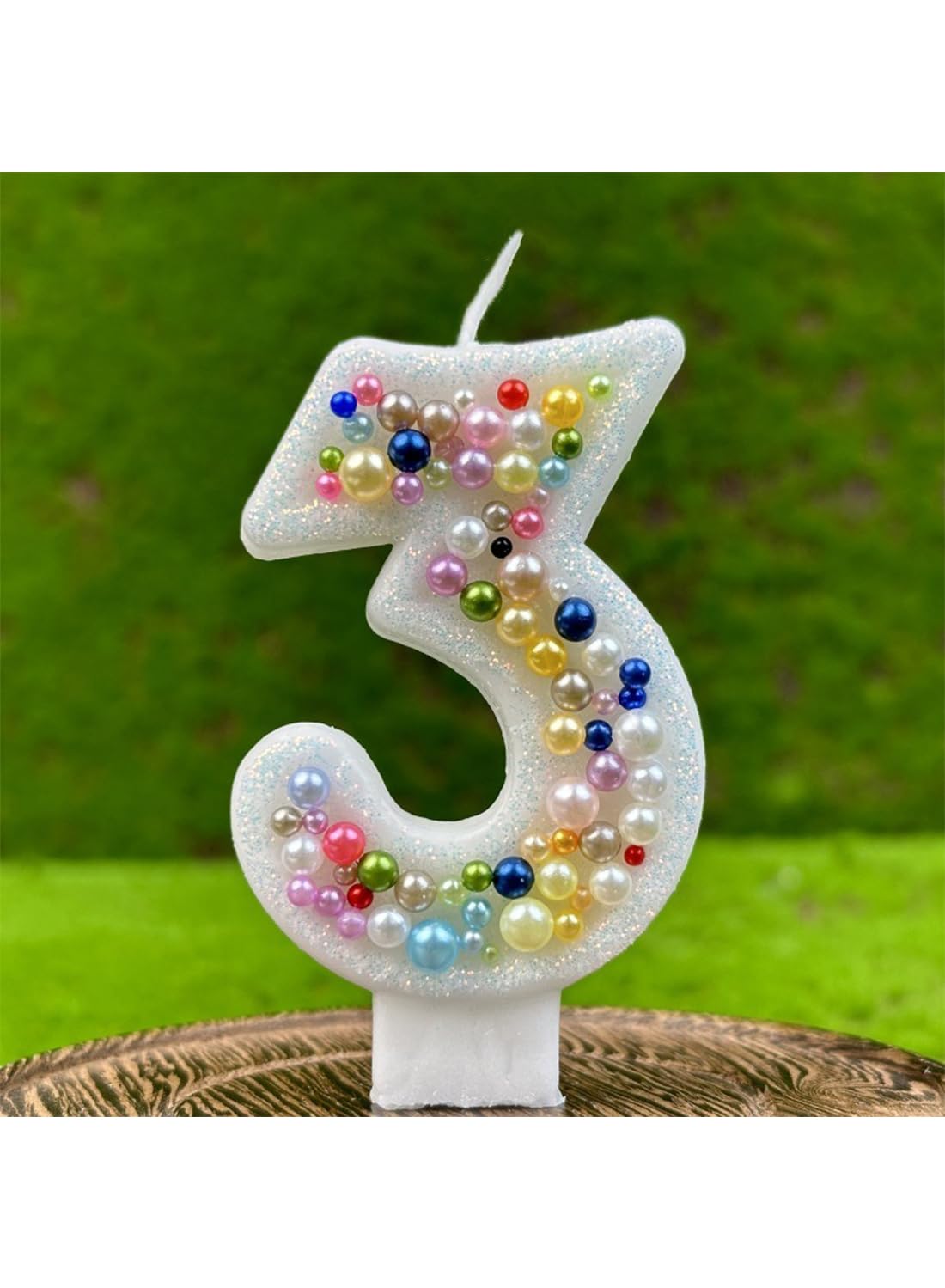 7cm Birthday Number Candles for Cake Decoration, Glittery Cake Toppers with Cute Designs, Perfect for Kids' Parties, Anniversaries, and Celebrations-Green Turtle(No.0)