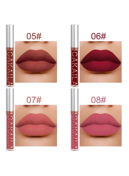 NOVO 10Pcs Matte Liquid Lipstick Set Contains Smooth Lip Lacquer for Women