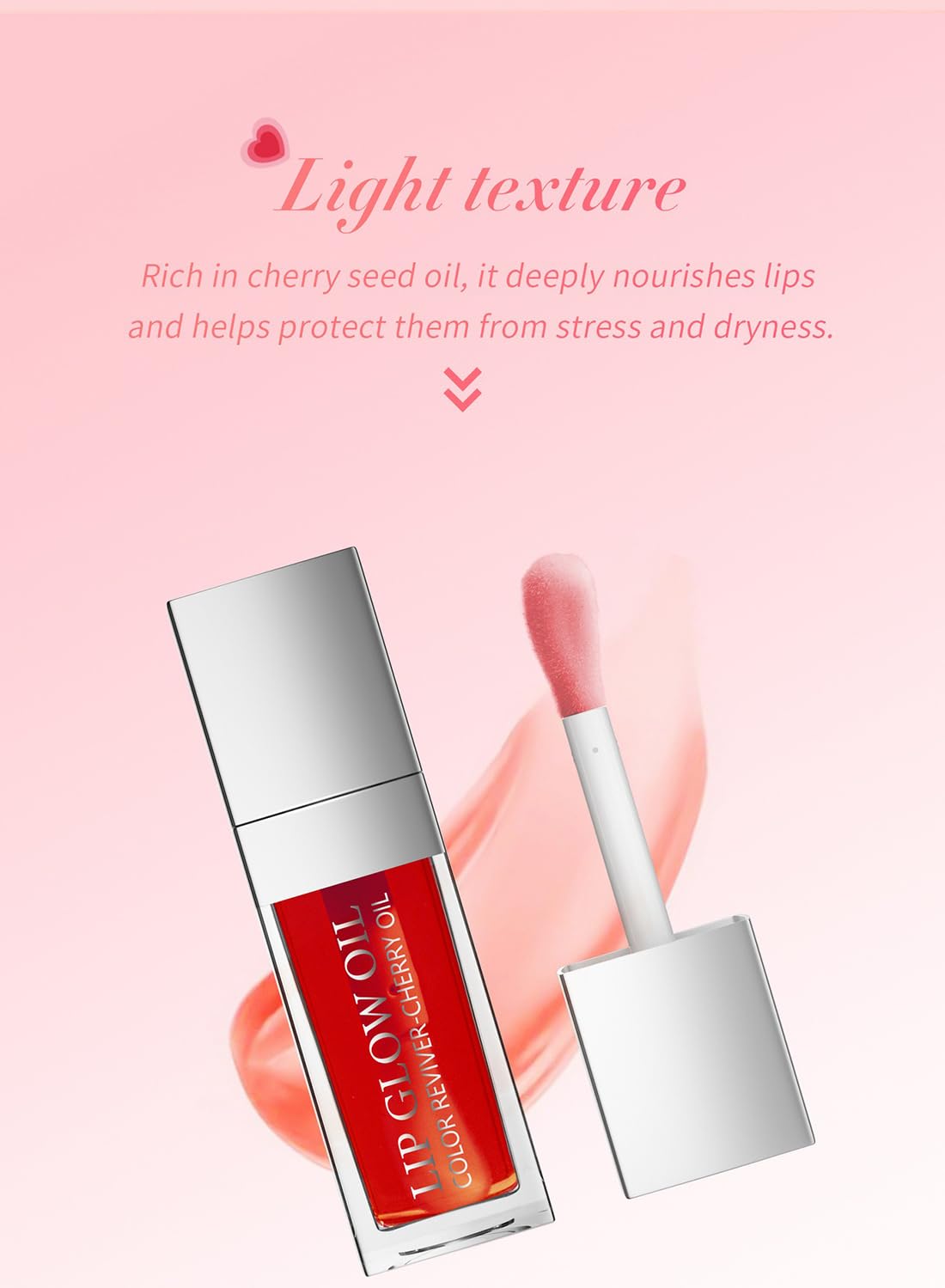 NOVO 3Pcs Glossy Lip Oil Set, Hydrating Lip Plumping Glitter Tinted Kit Group A