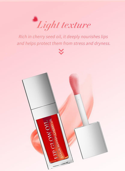 NOVO 3Pcs Glossy Lip Oil Set, Hydrating Lip Plumping Glitter Tinted Kit Group A