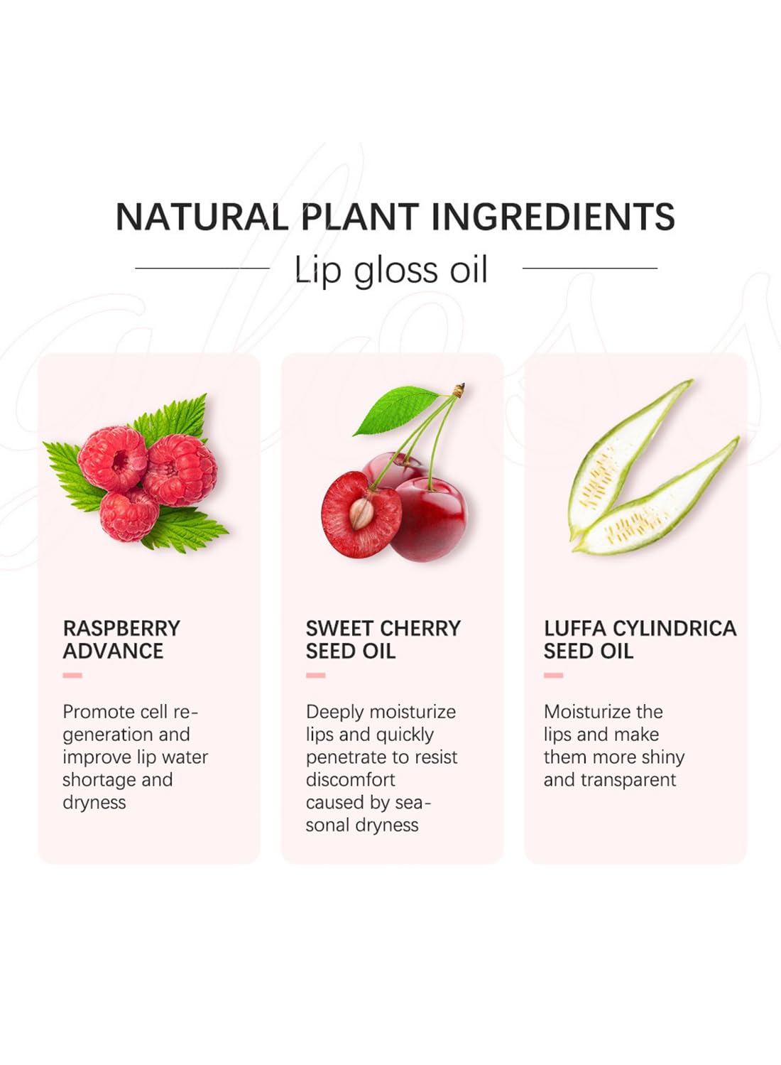 NOVO Glossy Lip Oil, Lasting Moisturizing Glimmer Glow to Fade Lines 9ml-015# Cherry Pink