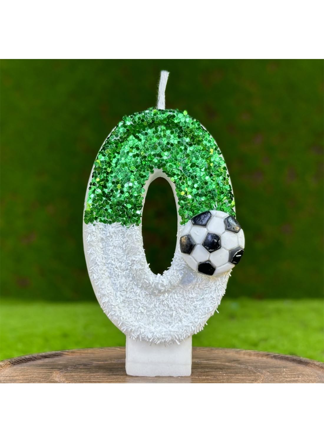 7cm Birthday Number Candles for Cake Decoration, Glittery Cake Toppers with Cute Designs, Perfect for Kids' Parties, Anniversaries, and Celebrations-Green Turtle(No.0)