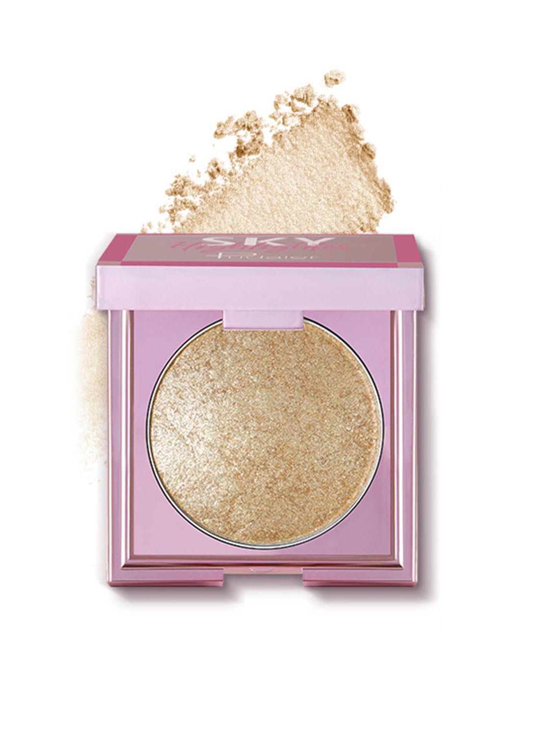 NOVO Highlighter Powder, Shimmering Glitter Long Lasting Waterproof Contour, Smooth Silk Fine Natural Illuminator for Nose Eye Face Body, Creates 3D Look 8G NO.01