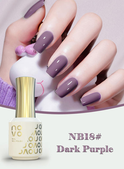 novo Rubber Base Gel, Shiny UV LED Gel Nail Polish for Women 12ml-NB1# Nude Beige